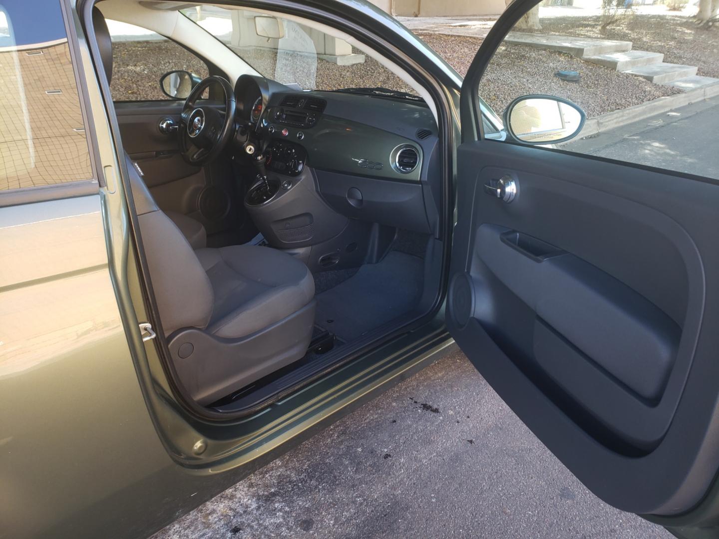 2012 green /gray and lite gray Fiat 500 pop (3C3CFFAR8CT) , 5-Speed Automatic transmission, located at 323 E Dunlap Ave., Phoenix, AZ, 85020, (602) 331-9000, 33.567677, -112.069000 - 2012 FIAT 500,........EXCELLENT condition, A Real Must See!!.... ONLY 129K miles..... Ice cold A/C, No accidents, Power everything, Stereo/cd player, Phone sync, Bluetooth, Clean gray and lite gray interior with gray cloth seats in near perfect condition, power windows, power door locks, clean Arizo - Photo#10